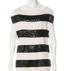 ALICE + OLIVIA wool bateau neckline sweater